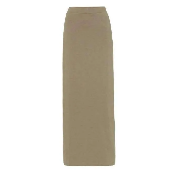 * Ponte Khaki Pencil Skirt