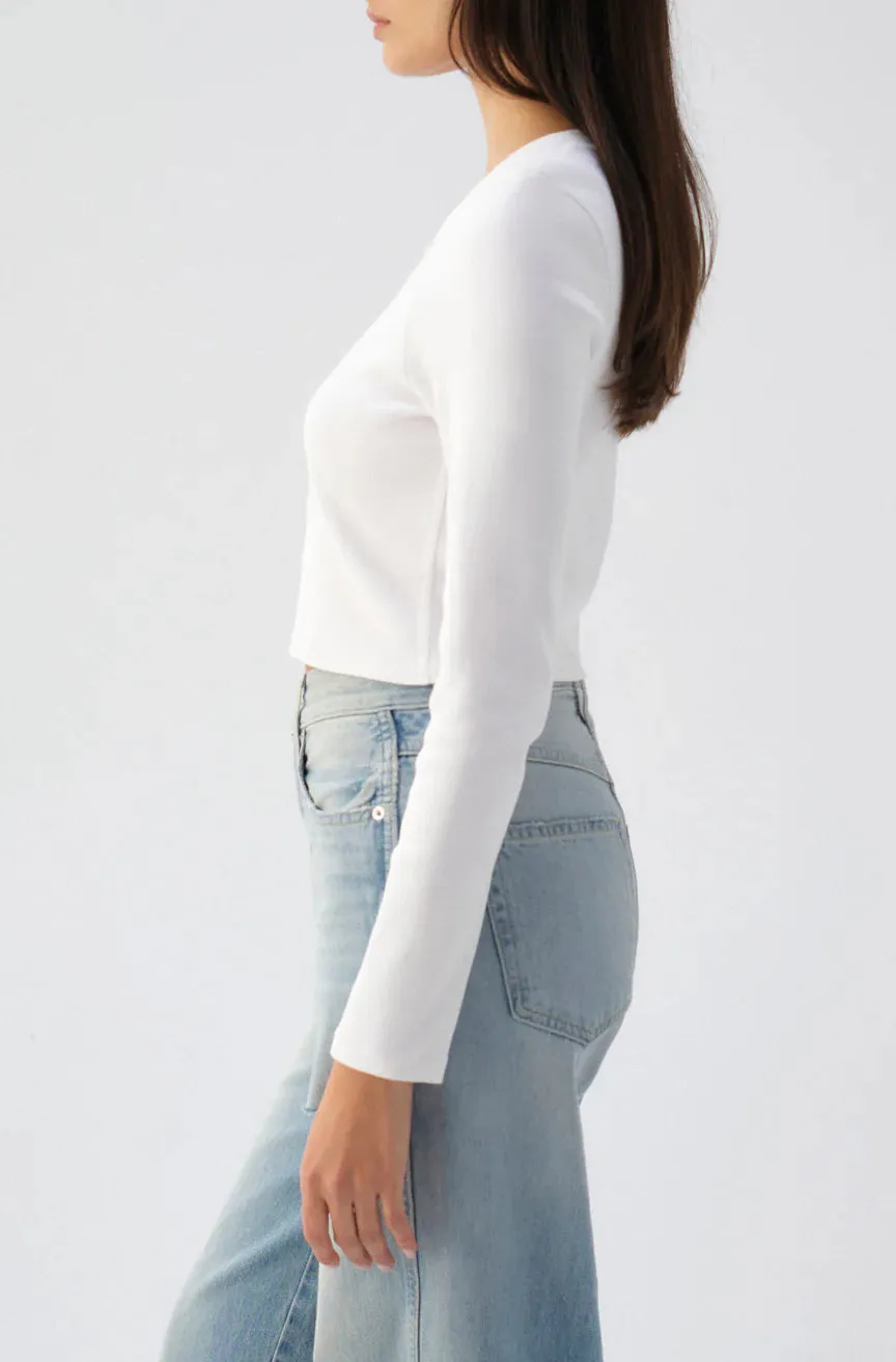 AMO Sassy Henley in White