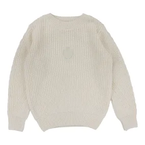 Analogie By Lil Legs Chunky Crest Knit Sweater Cream