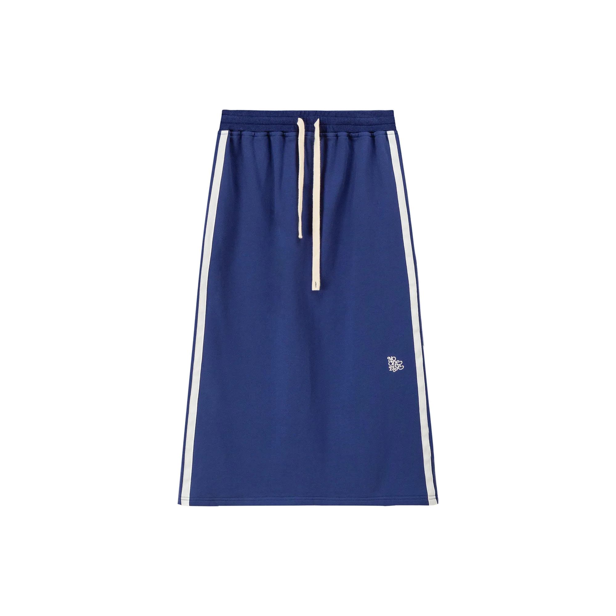 Back Slit A-Line Jersey Skirt