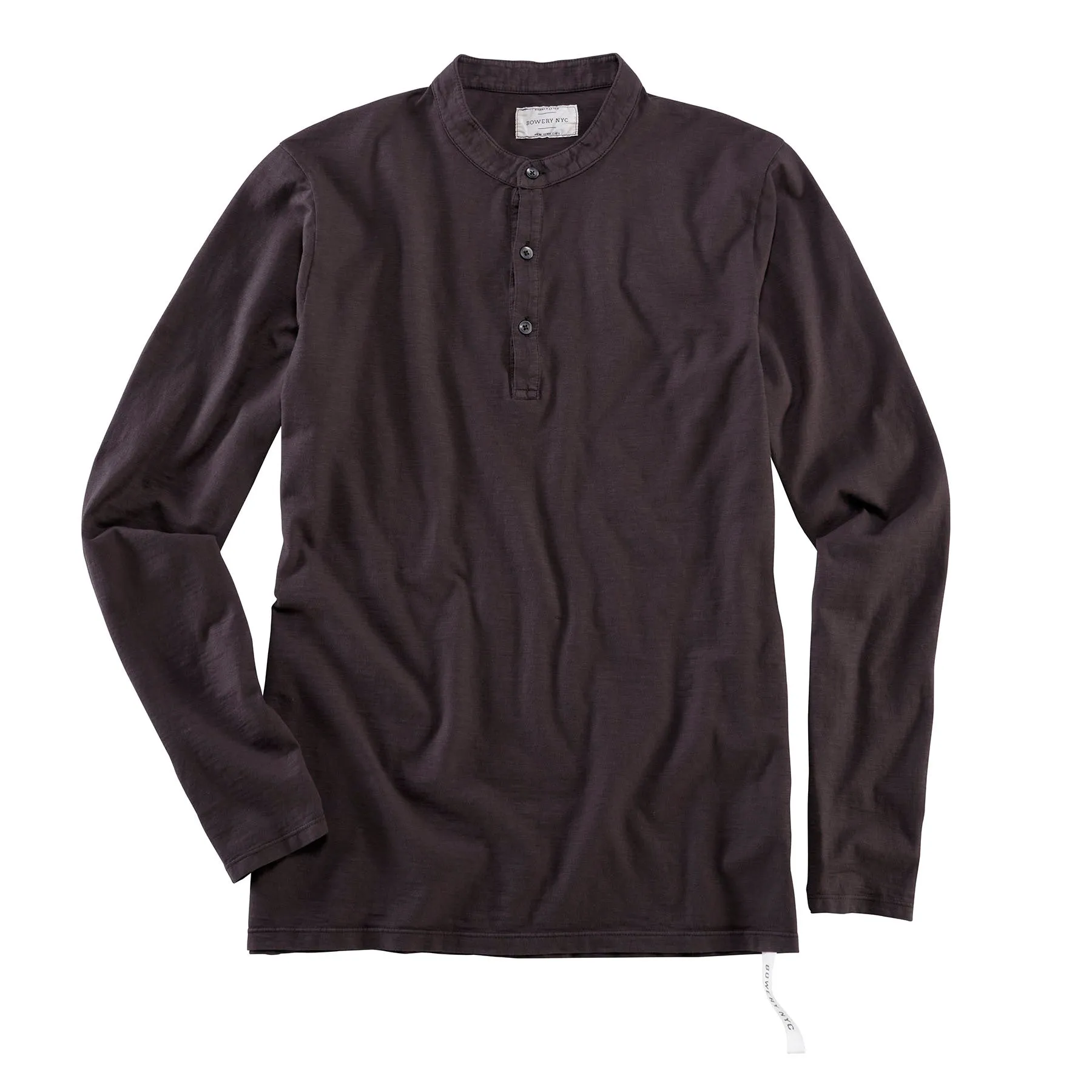 Bowery NYC Longsleeve Henley Cocoa