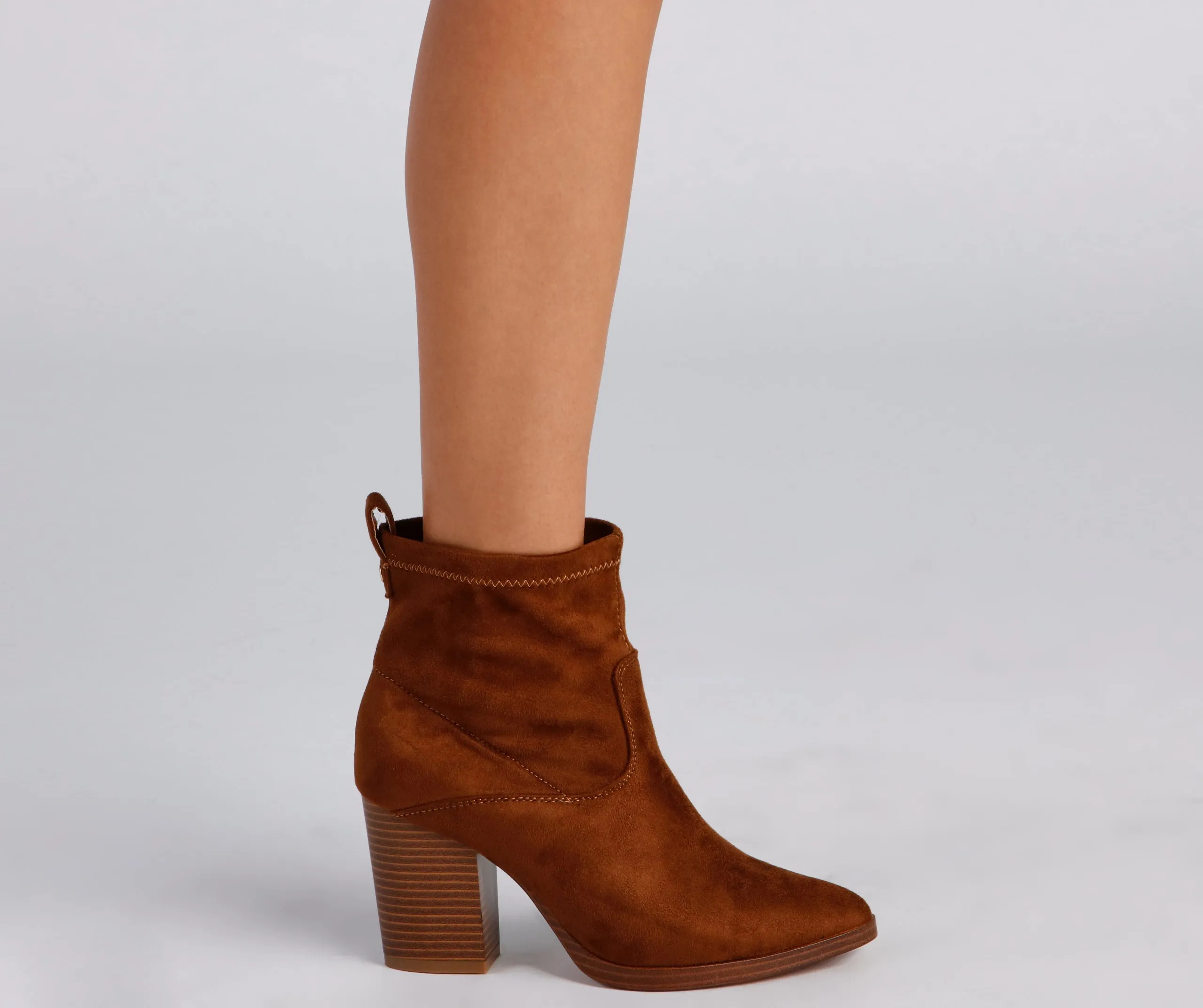 Chic Strut Pointed Toe Booties