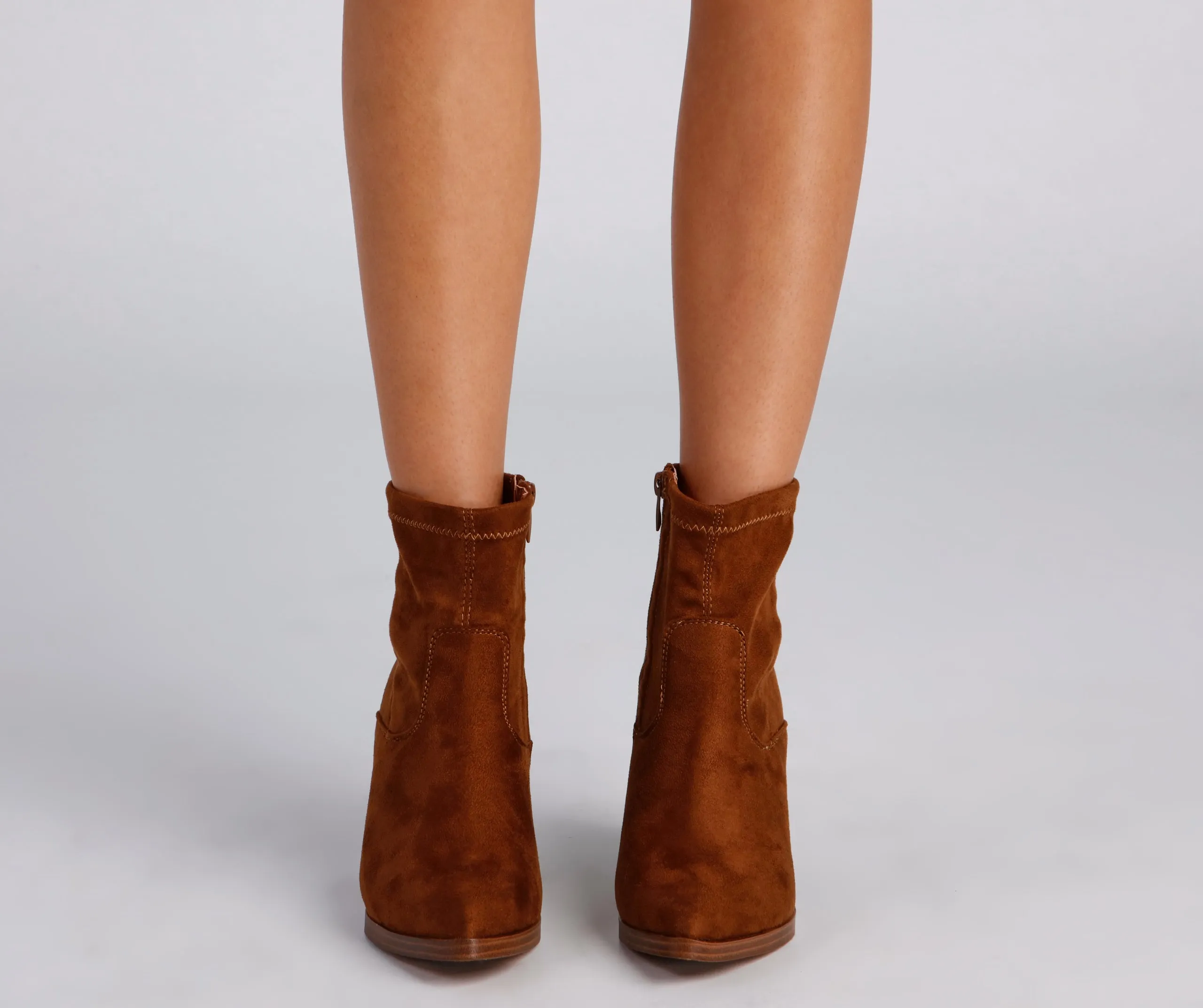 Chic Strut Pointed Toe Booties