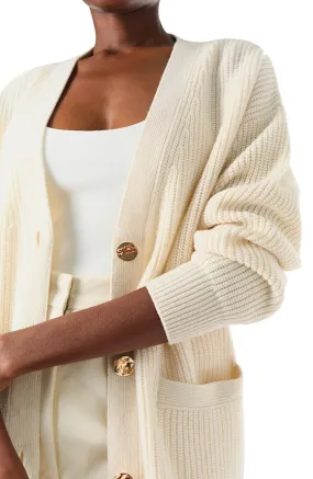 Chunky Long Cashmere Cardigan