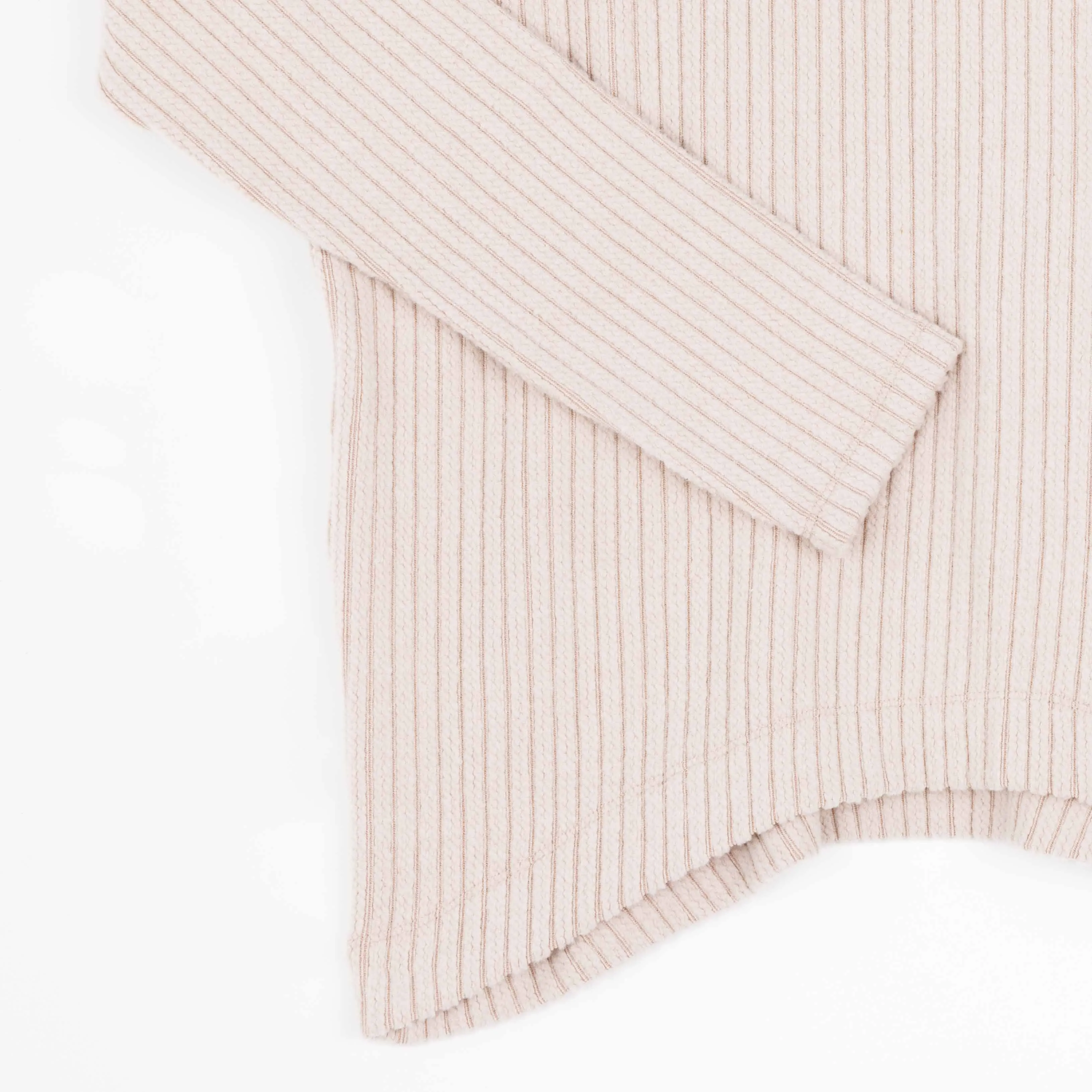 Chunky Ribbed - Tipped Hem Sweater Top - Sand - Final Sale!