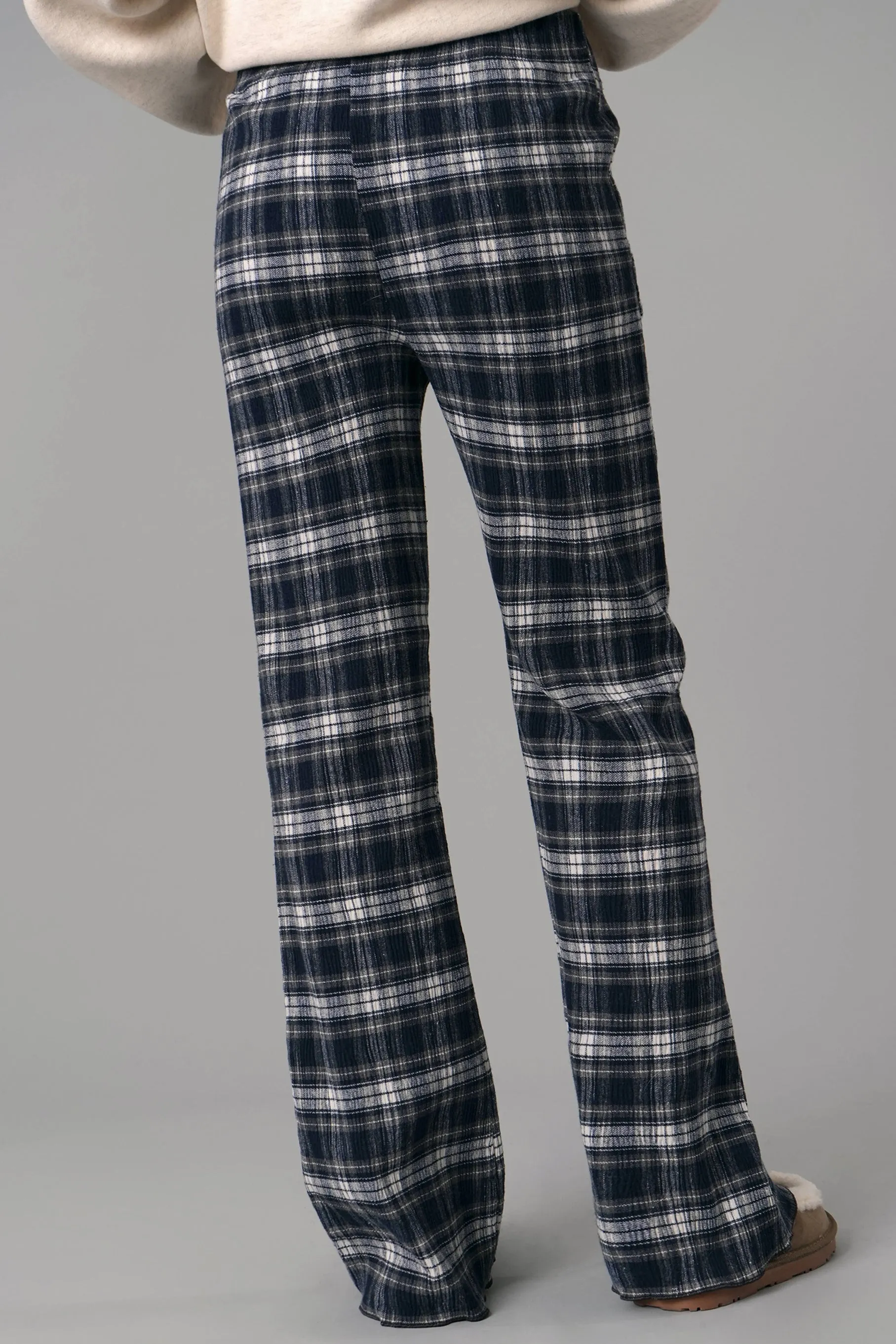 Cotton Plaid Pajama Pants