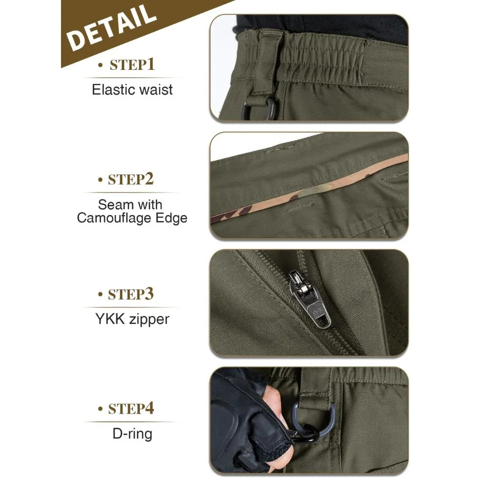 COVERT Men's Water Resistant Tactical Cargo Pants