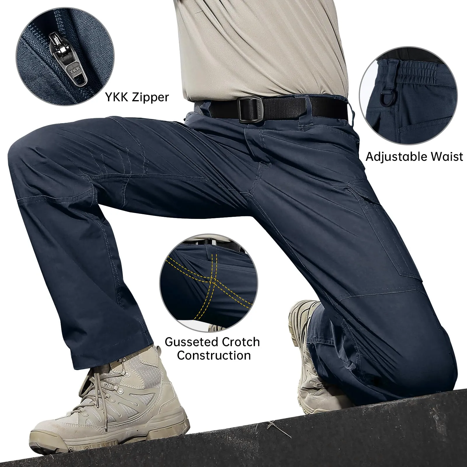 COVERT Men's Water Resistant Tactical Cargo Pants