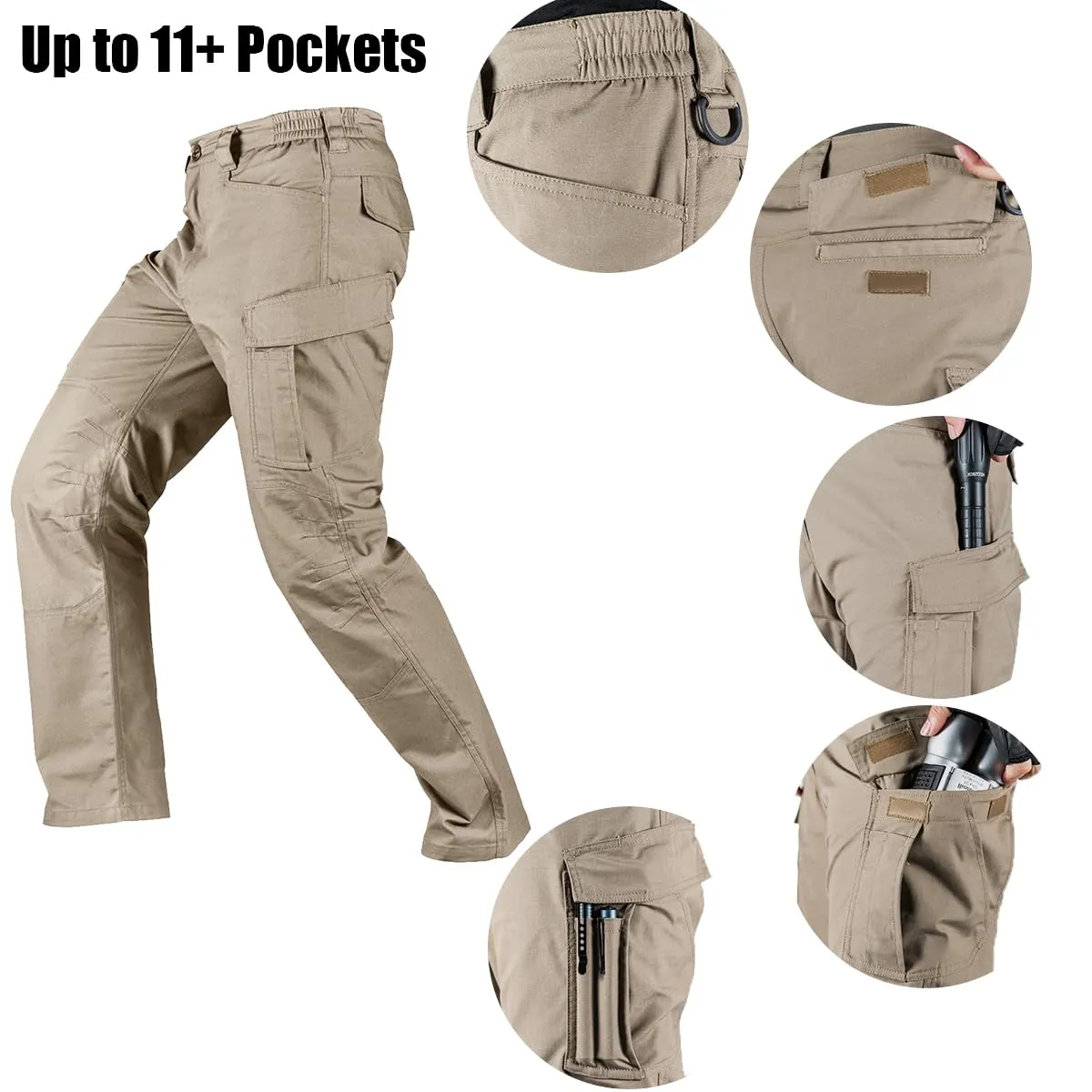 COVERT Men's Water Resistant Tactical Cargo Pants