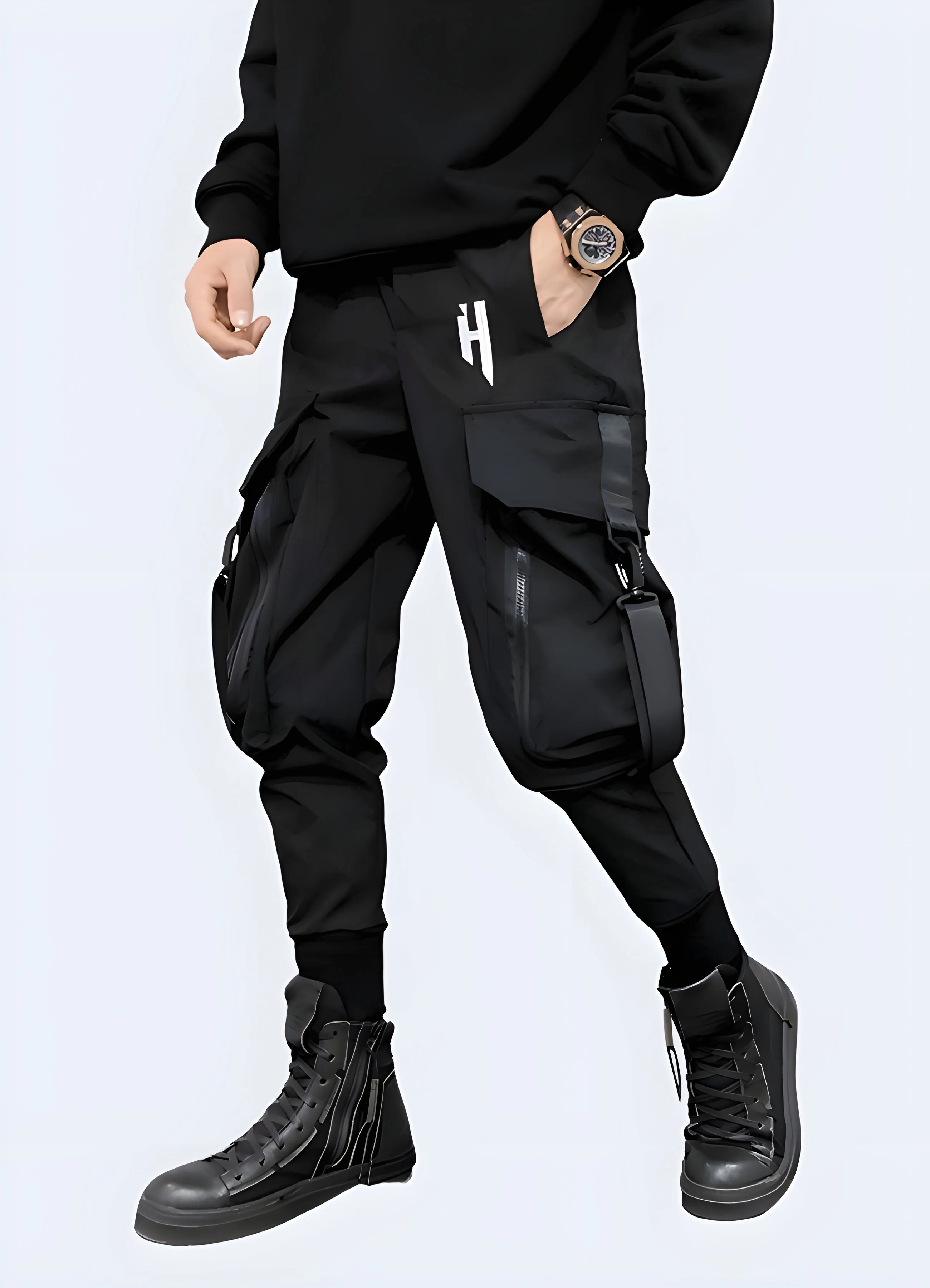 Dark Cargo Pants