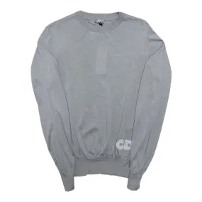 Dior x Daniel Arsham Eroded Logo Knit Crewneck Sweater Grey