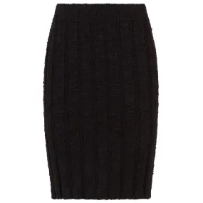 Dolce & Gabbana Black Wool Vergine Skirt