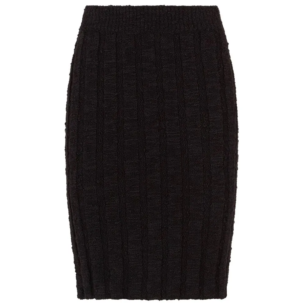 Dolce & Gabbana Black Wool Vergine Skirt