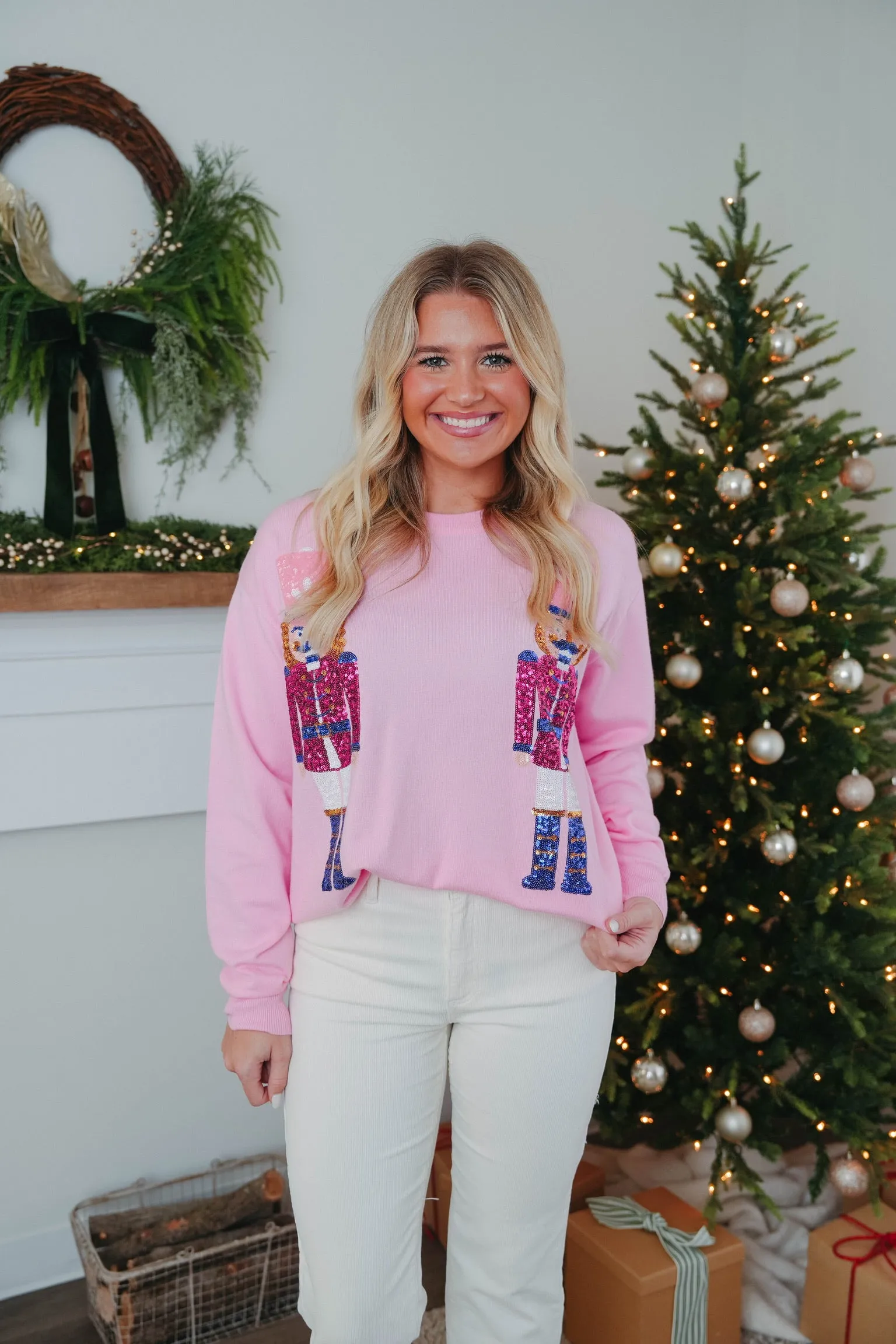 Double Nutcracker Sequin Sweater