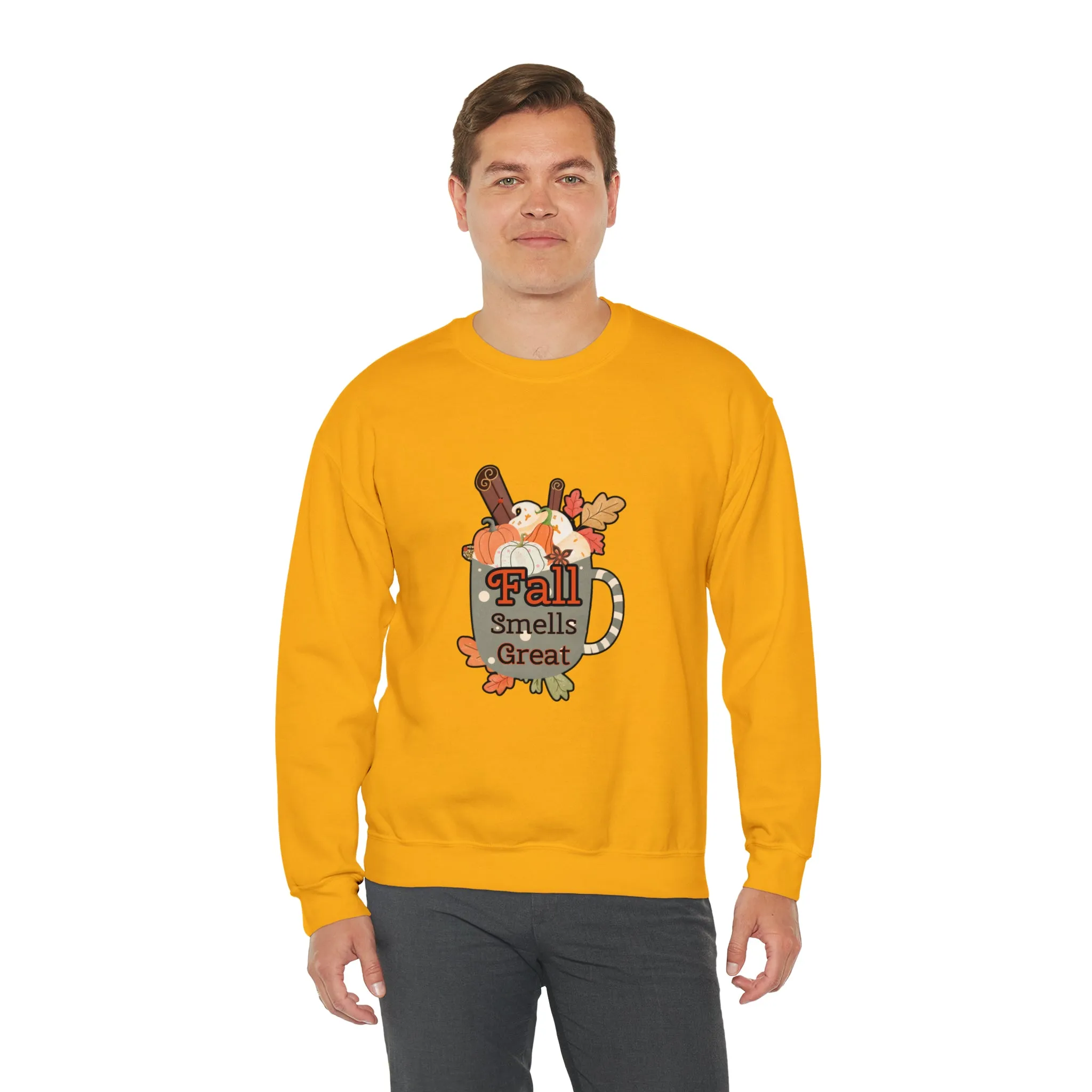 Fall Smells Great Unisex Heavy Blend™ Crewneck Sweatshirt