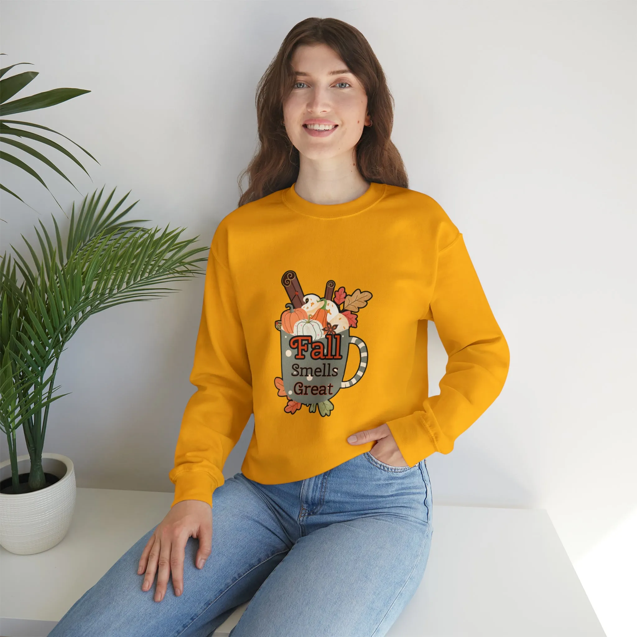 Fall Smells Great Unisex Heavy Blend™ Crewneck Sweatshirt