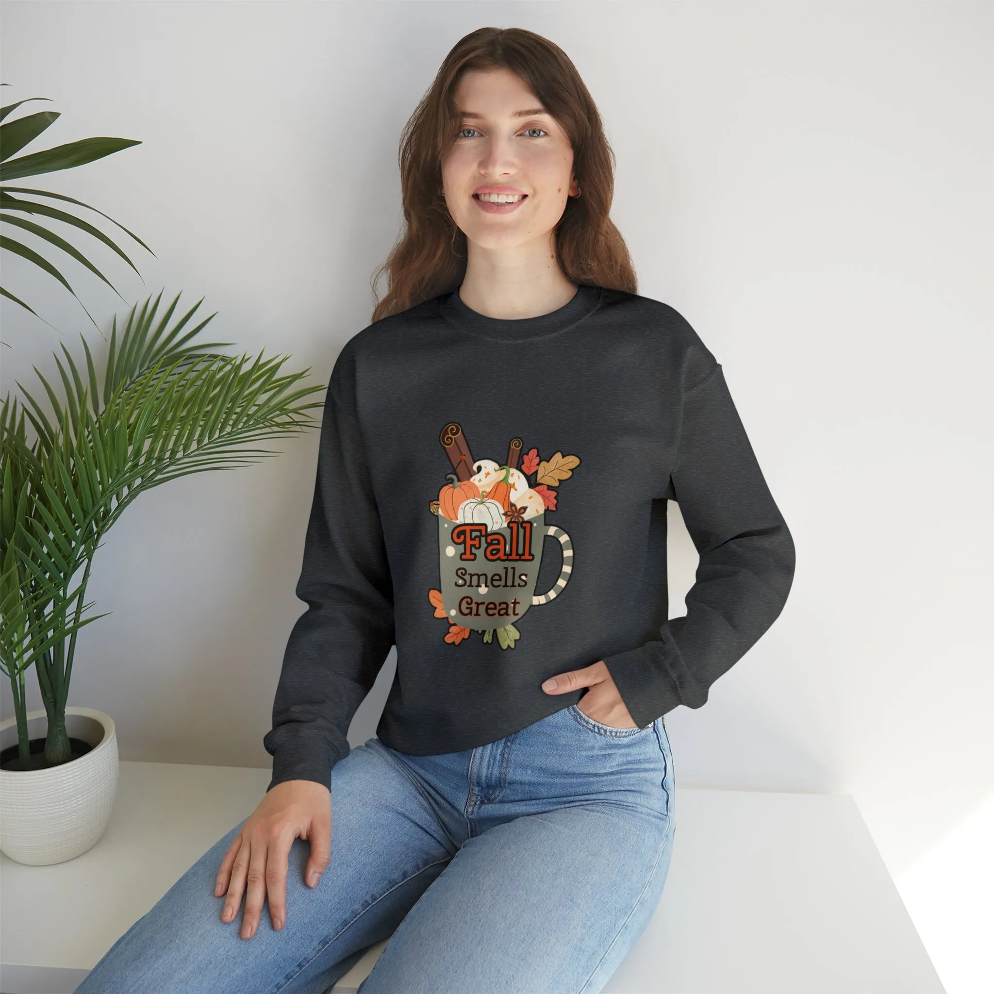 Fall Smells Great Unisex Heavy Blend™ Crewneck Sweatshirt