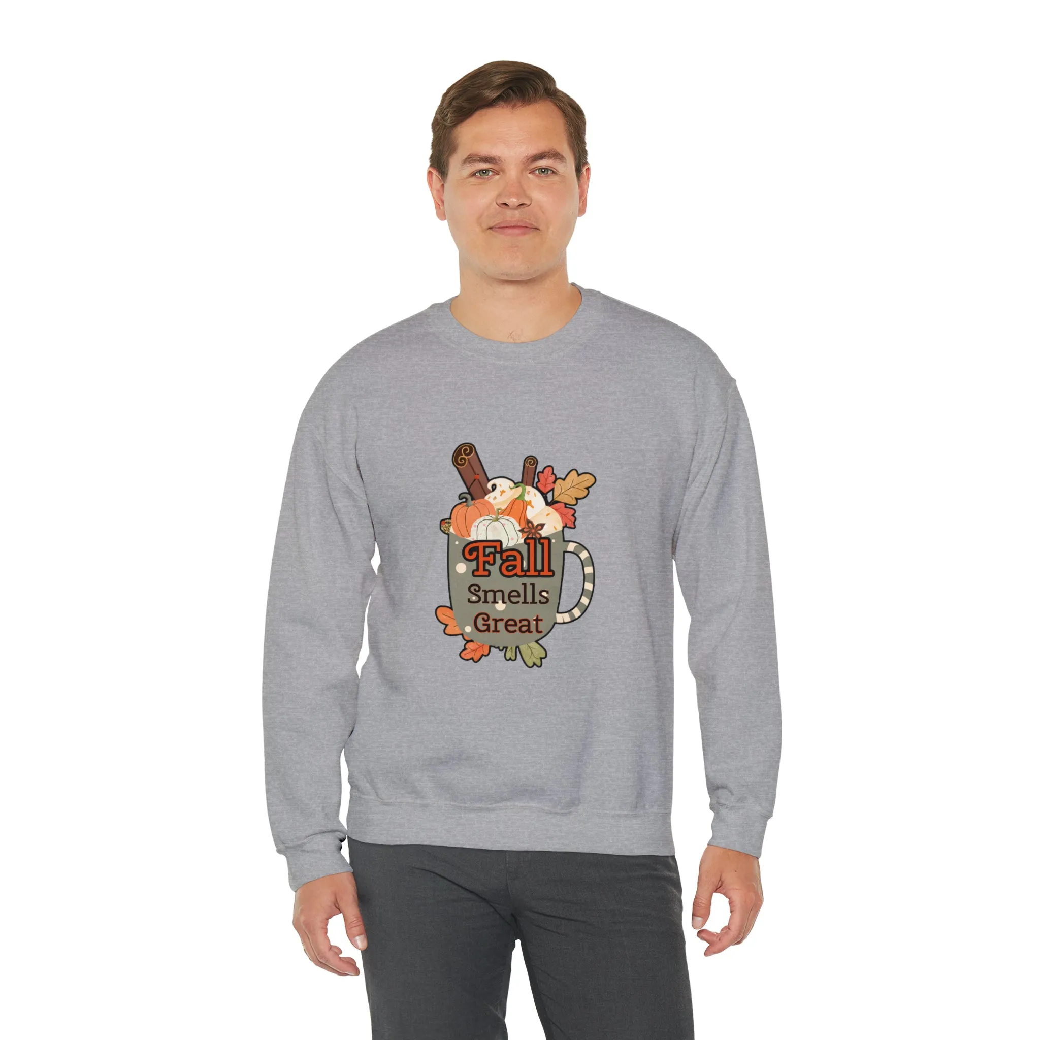 Fall Smells Great Unisex Heavy Blend™ Crewneck Sweatshirt