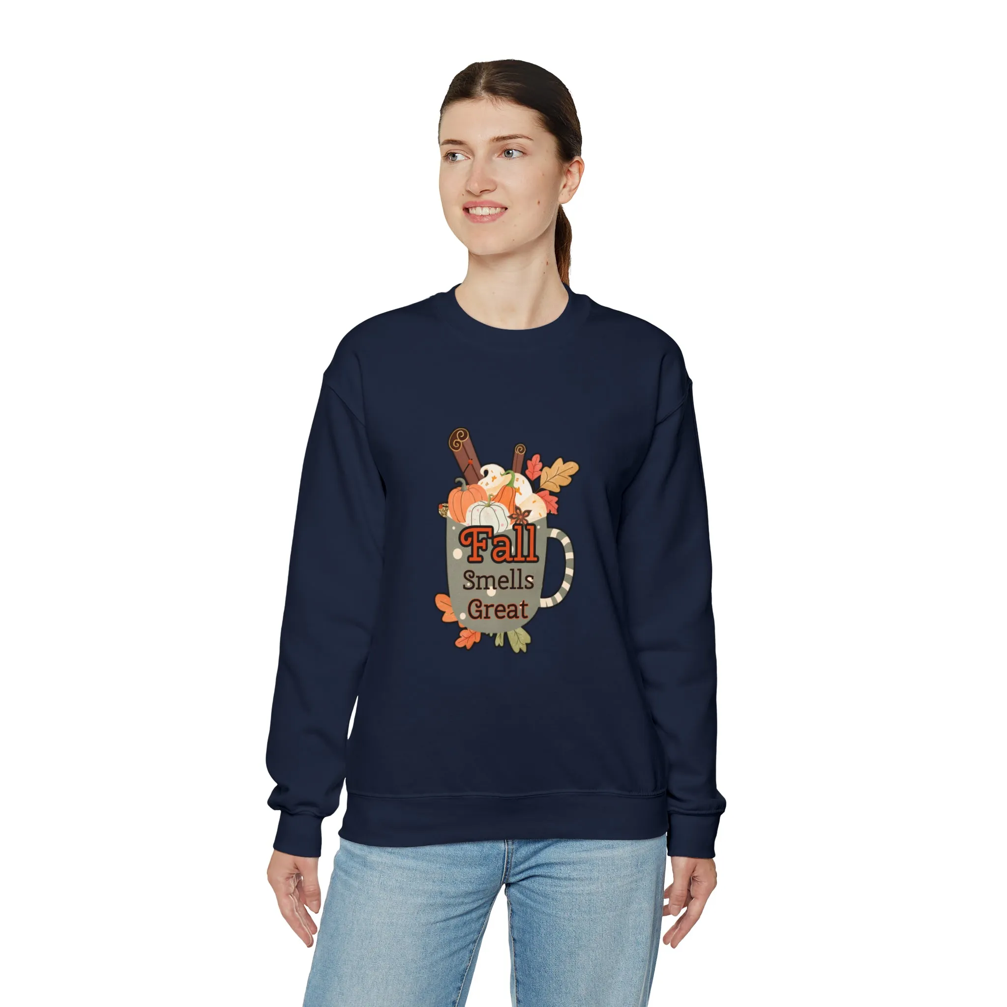 Fall Smells Great Unisex Heavy Blend™ Crewneck Sweatshirt