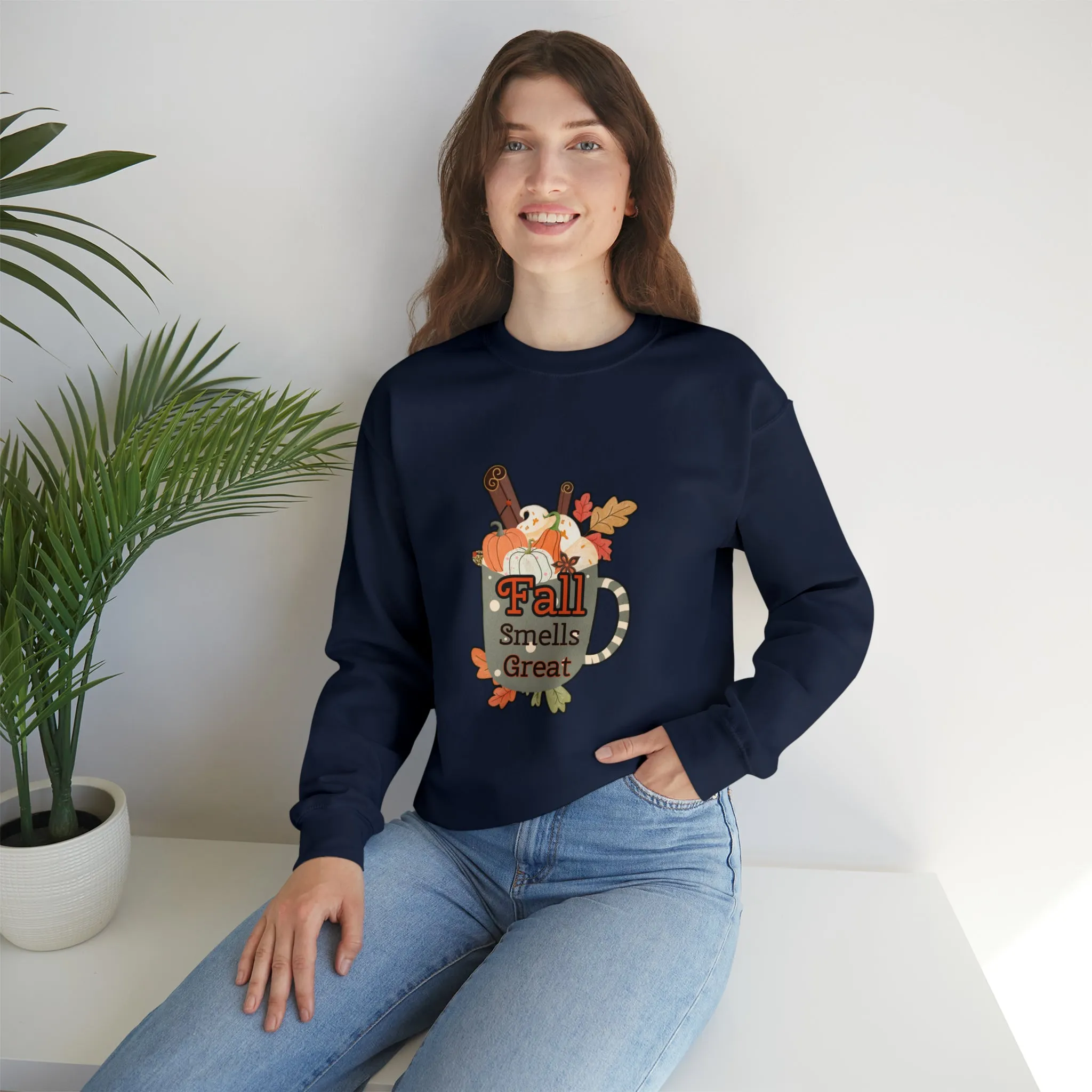 Fall Smells Great Unisex Heavy Blend™ Crewneck Sweatshirt