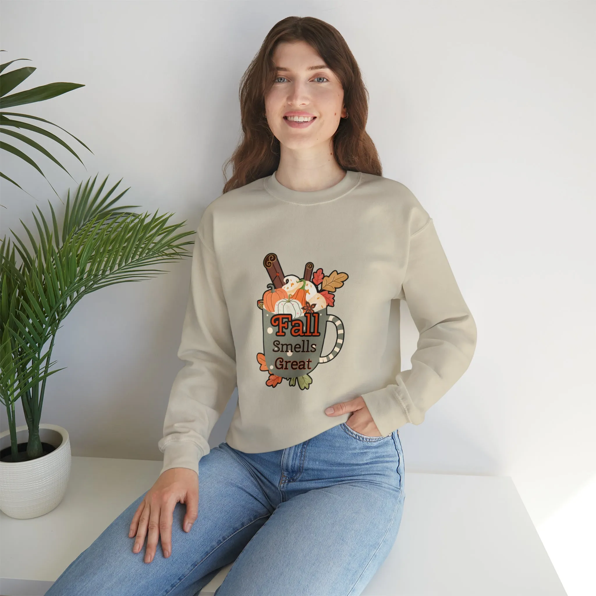 Fall Smells Great Unisex Heavy Blend™ Crewneck Sweatshirt