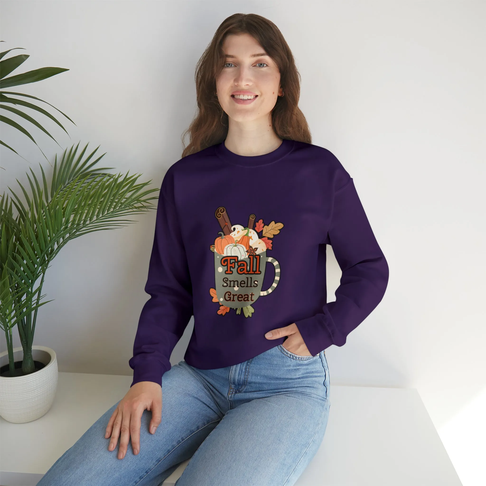 Fall Smells Great Unisex Heavy Blend™ Crewneck Sweatshirt