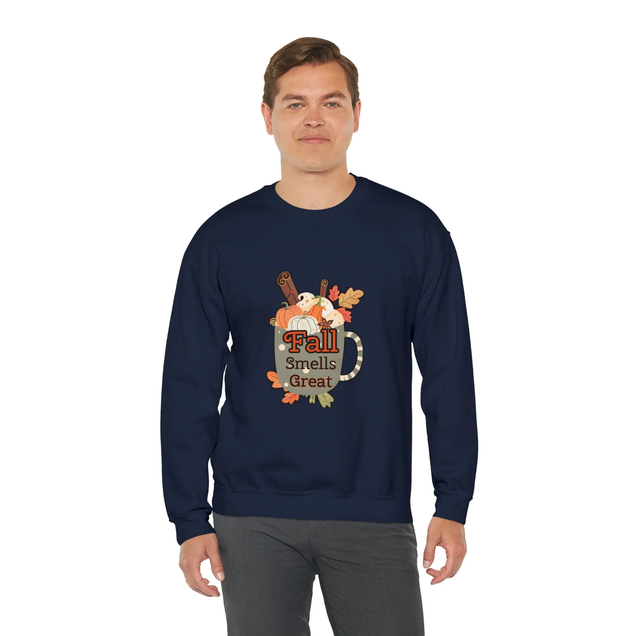 Fall Smells Great Unisex Heavy Blend™ Crewneck Sweatshirt