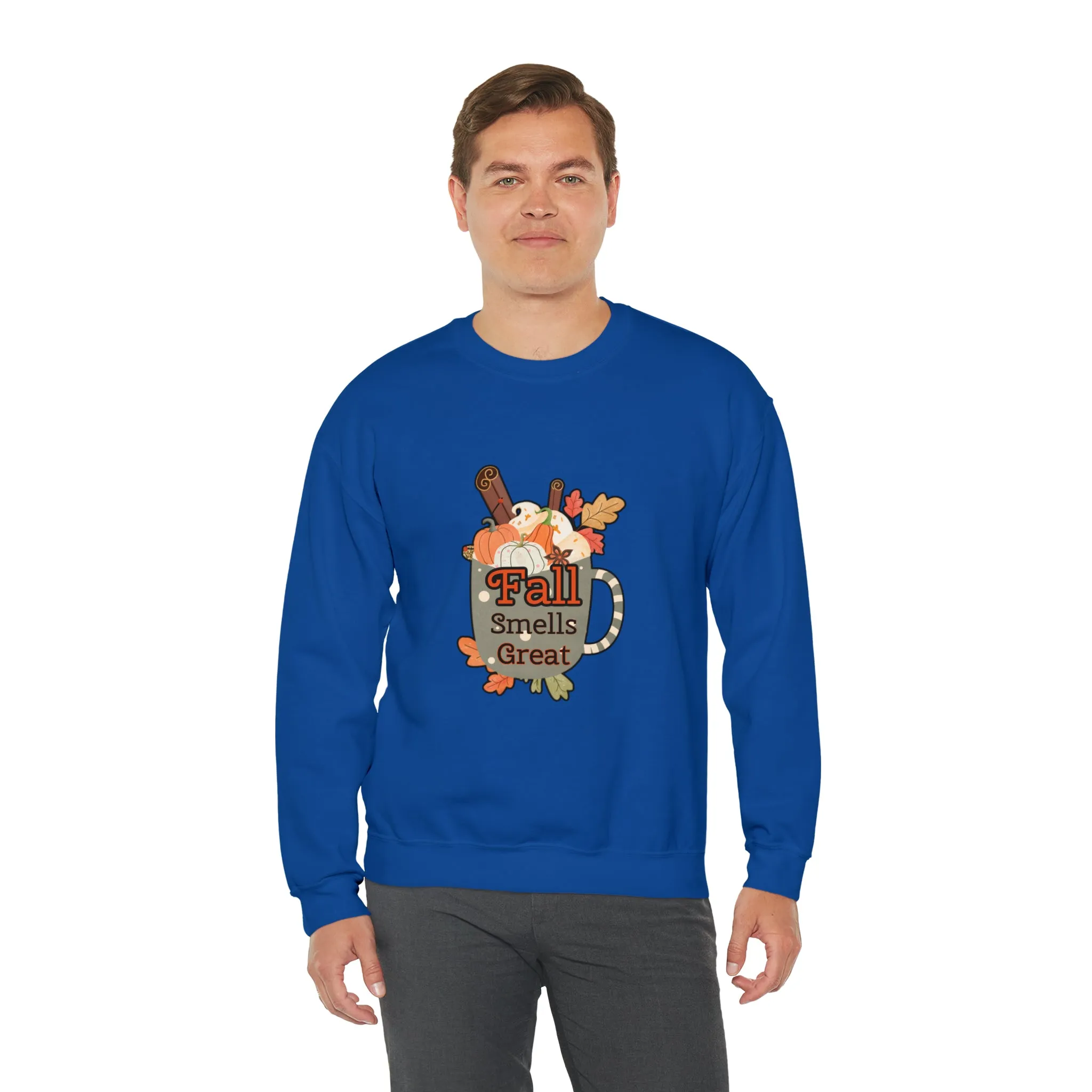 Fall Smells Great Unisex Heavy Blend™ Crewneck Sweatshirt