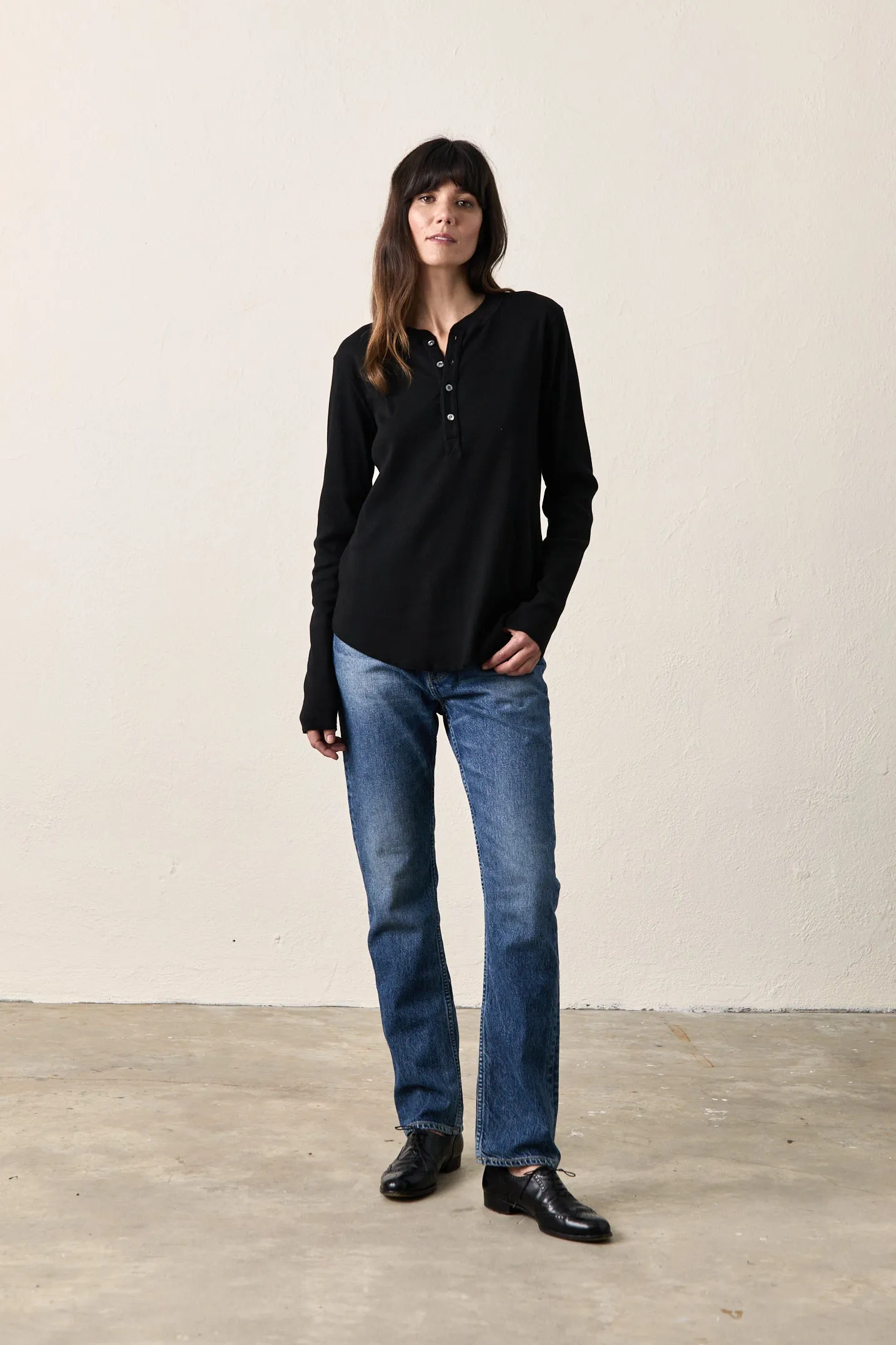 HAL RIB HENLEY / BLACK