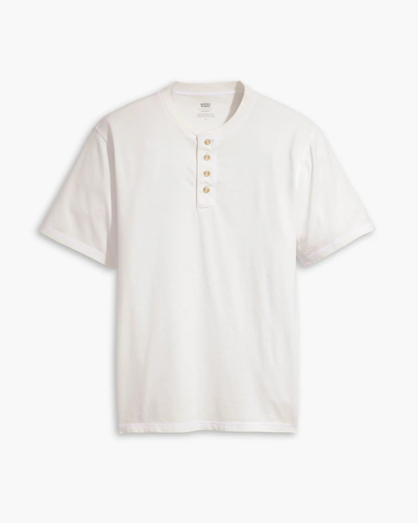 Levi's® S/S 4 Button Henley - Cloud Dancer