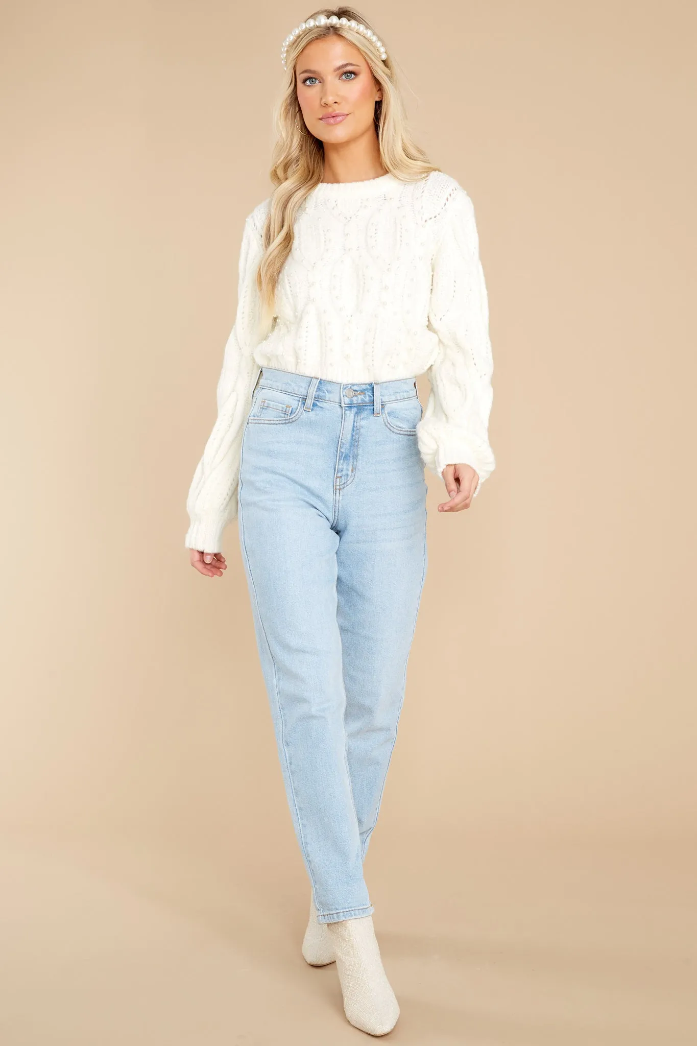 Loving Game Ivory Sweater