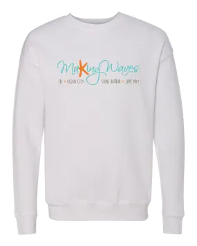 Making Waves Logo Crewneck Sweatshirt - White