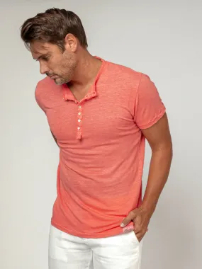 Men's Short Sleeve Henley T-shirts, Item #1102/S