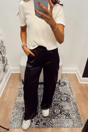 Mimosa Satin Cargo Pants