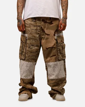 MNML Ultra Baggy Camo Ripstop Cargo Pants Multi