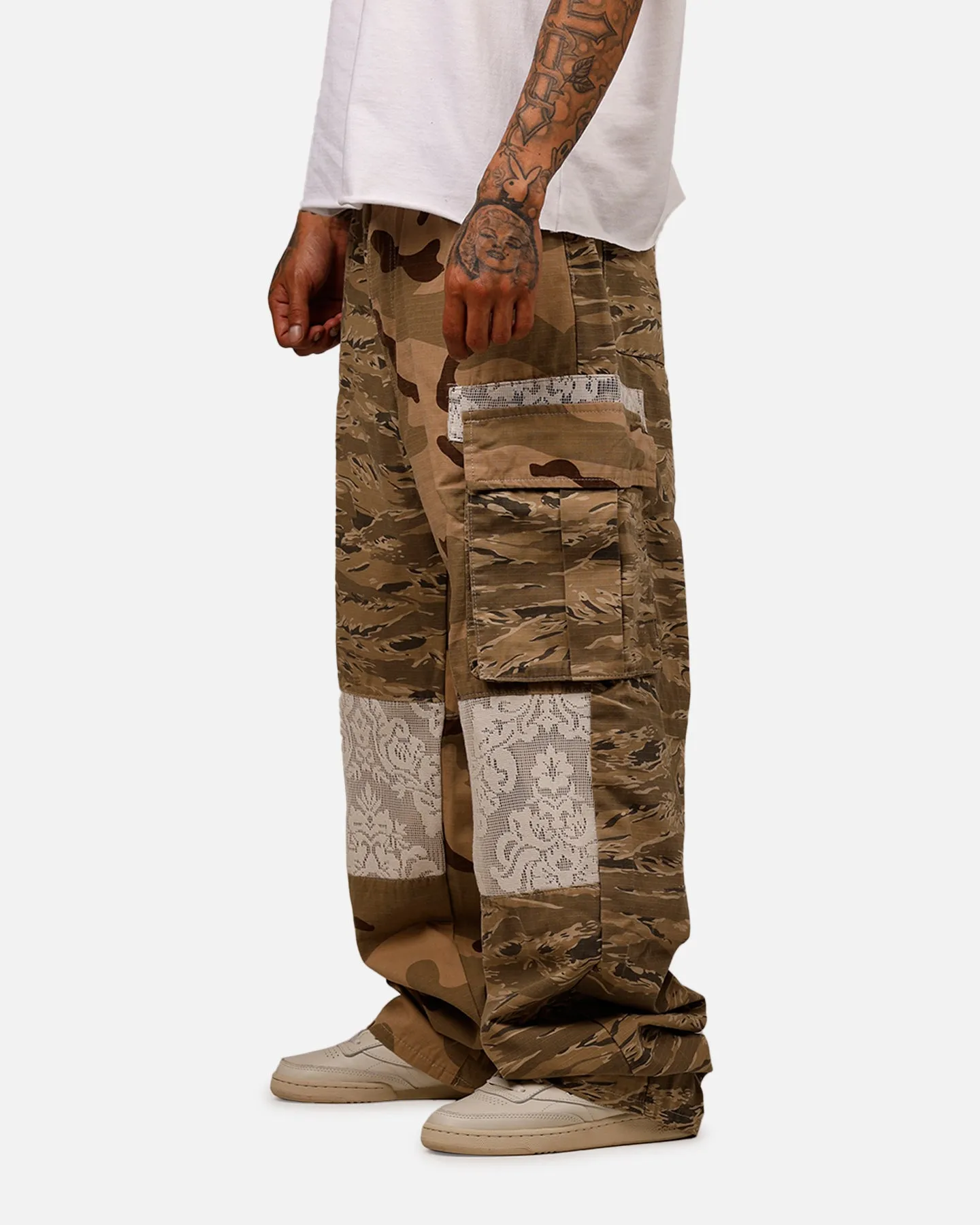 MNML Ultra Baggy Camo Ripstop Cargo Pants Multi