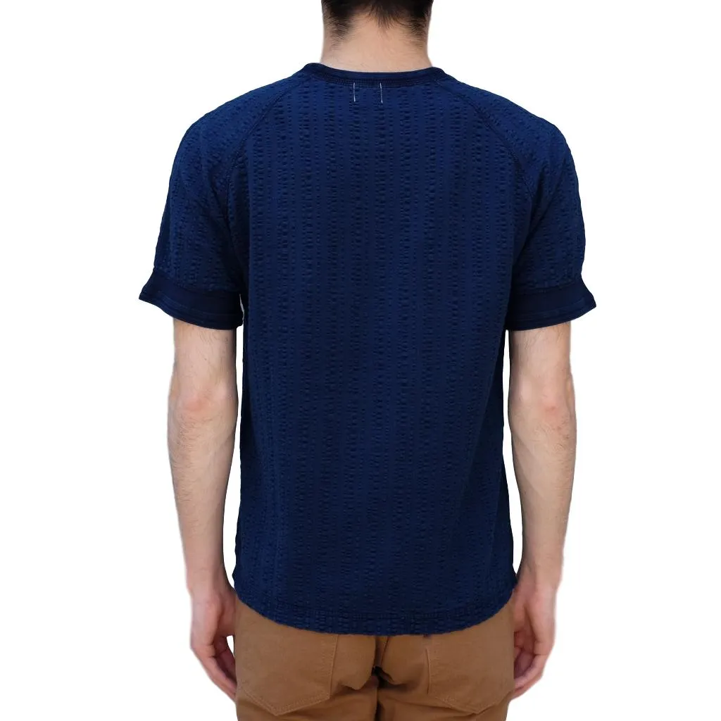 OD LW Random Broad Stitch Indigo Dyed Classic Tee