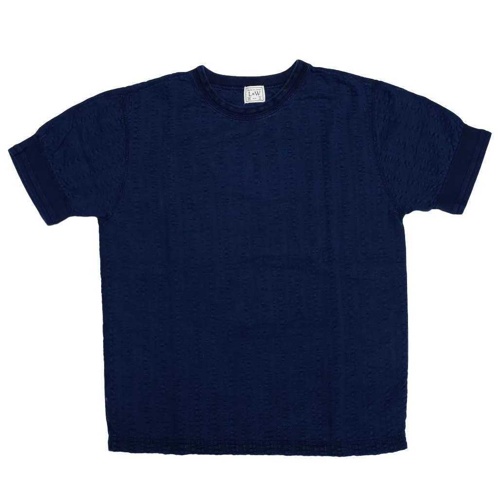 OD LW Random Broad Stitch Indigo Dyed Classic Tee