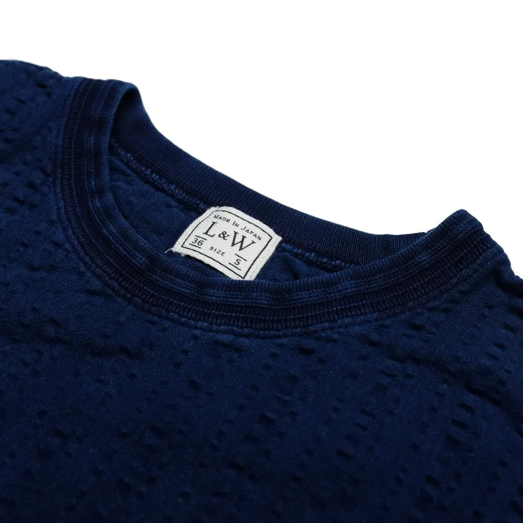 OD LW Random Broad Stitch Indigo Dyed Classic Tee