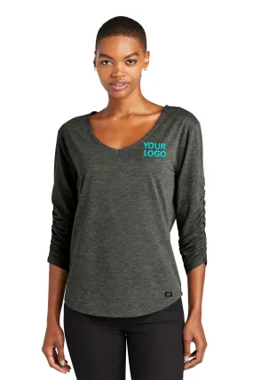 OGIO Ladies Evolution Custom V-Neck Tees, Tarmac Grey