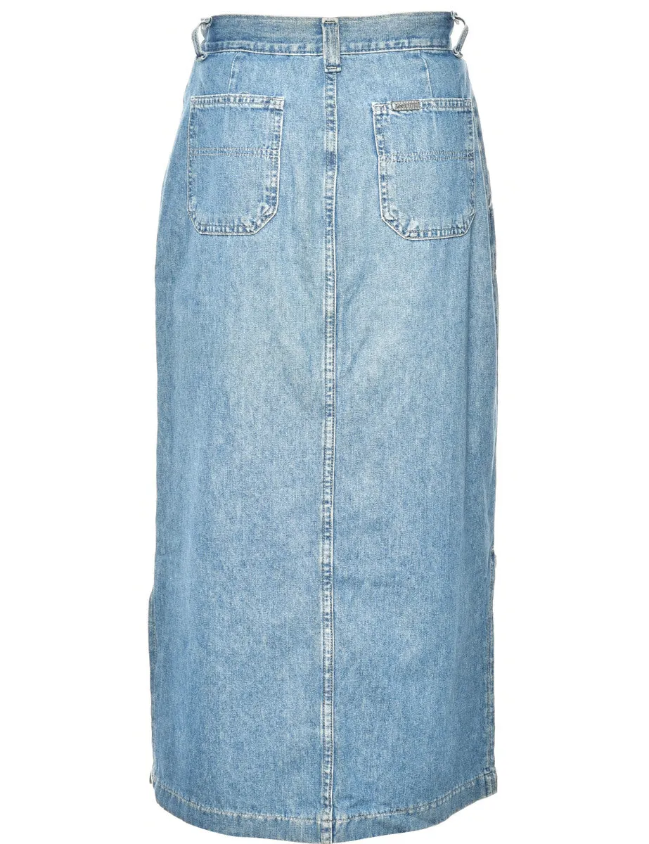 Pencil Shape Denim Skirt - M