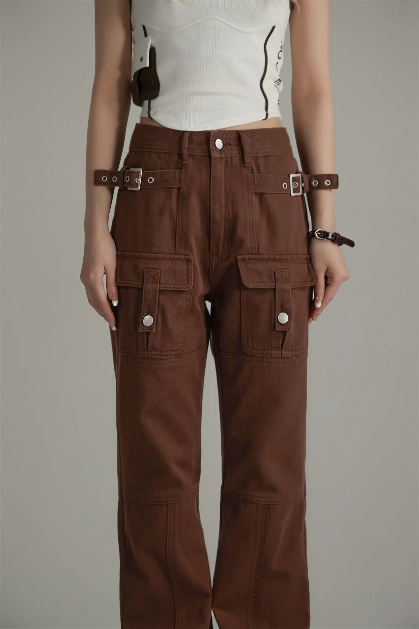 Pocket Semi Bootcut Pants