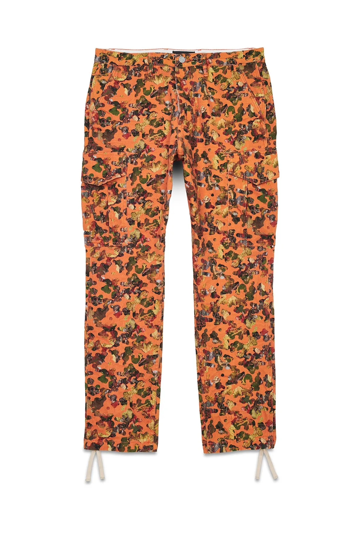 Purple Brand Stretch Twill Orange Cargo Pant