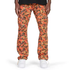 Purple Brand Stretch Twill Orange Cargo Pant