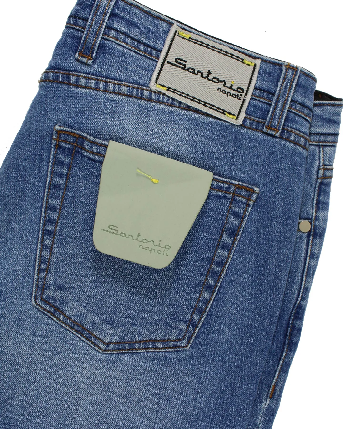 Sartorio Men Jeans Denim Blue Button Fly 34 SALE