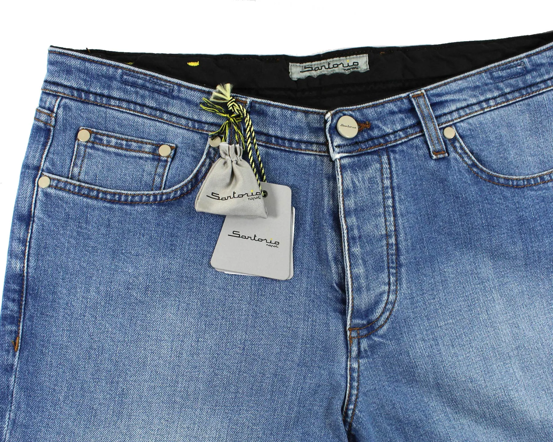 Sartorio Men Jeans Denim Blue Button Fly 34 SALE