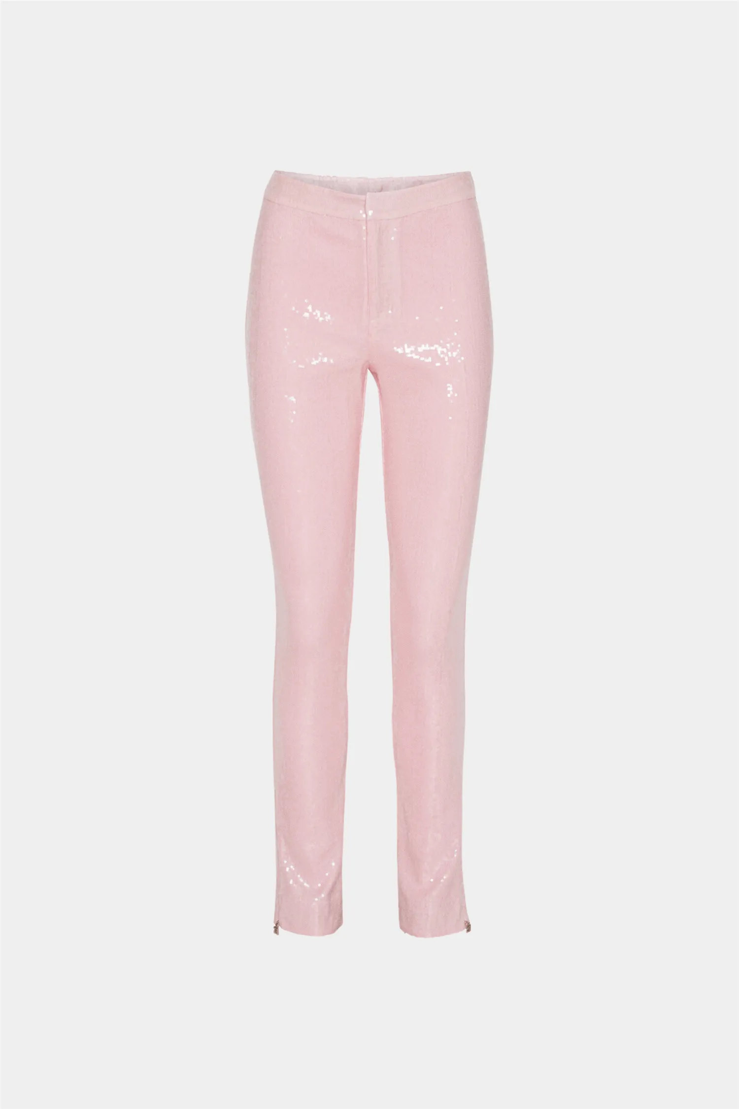 Sequin Boot Cut Pants Orchid Pink