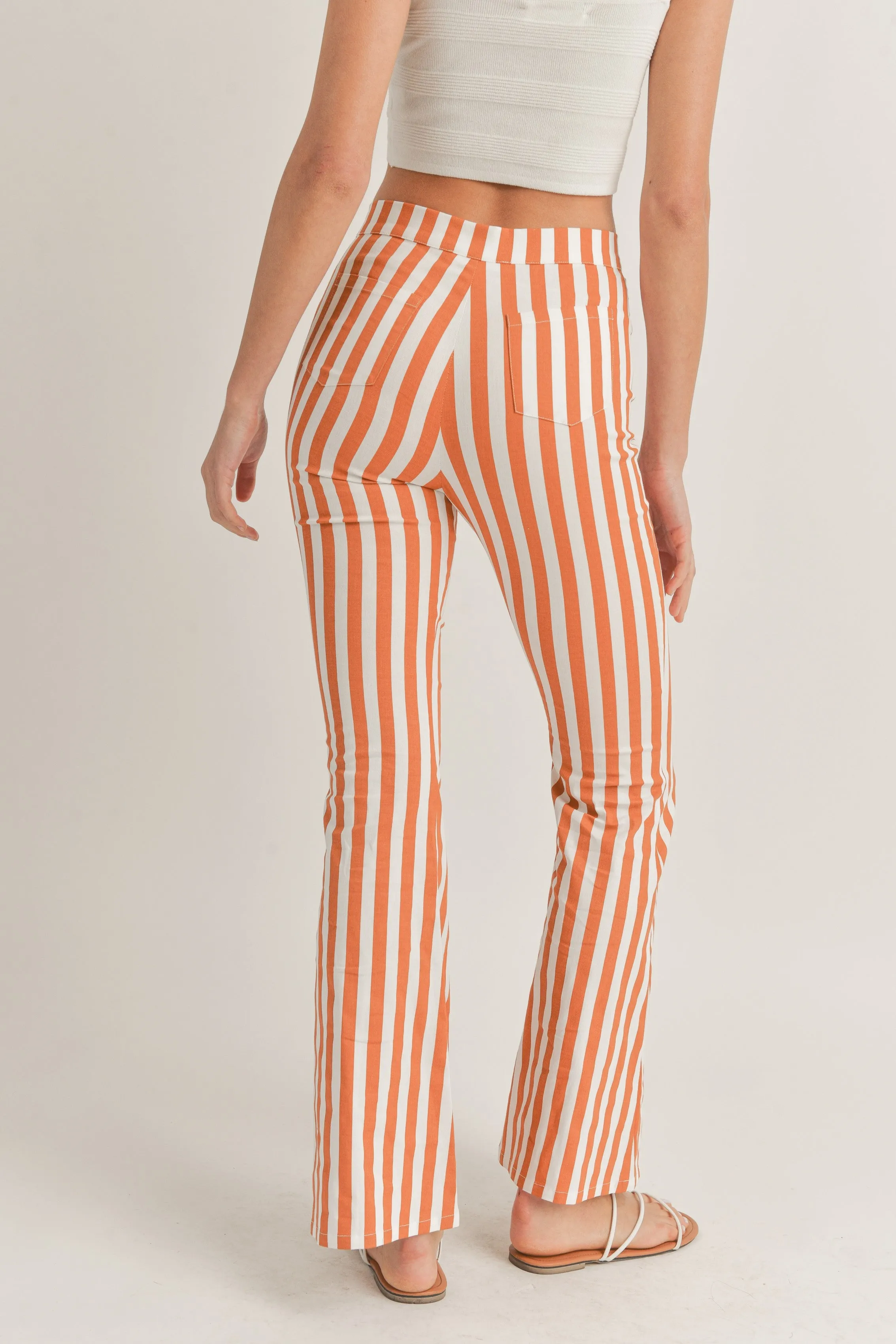 Stripe Bootcut Pant