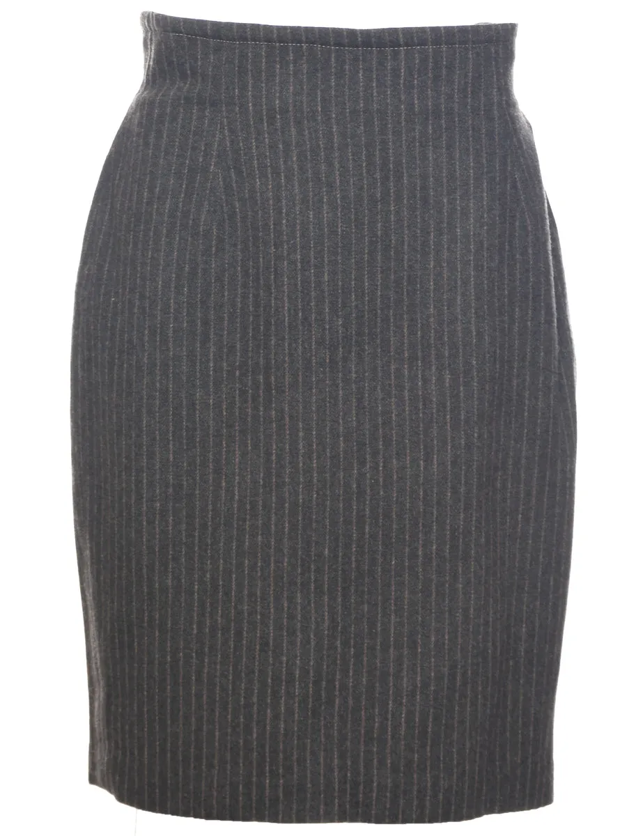 Striped Pencil Skirt - M