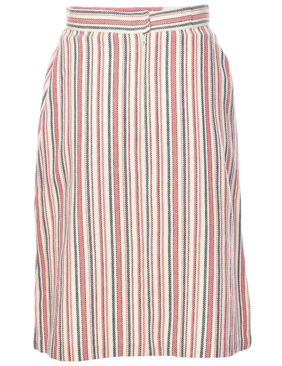 Striped Pencil Skirt - XS